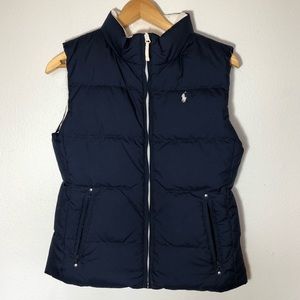 Ralph Lauren Polo reversible puffy vest navy/white
